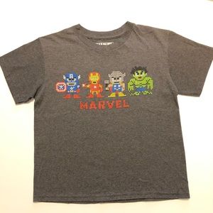 Marvel Boys Superhero Tee Size Small Pixel Style